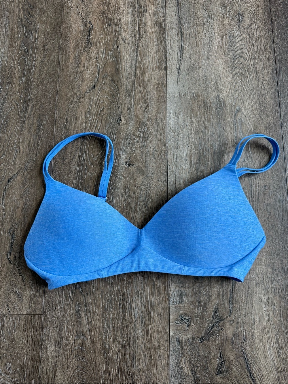 aerie Blue Seamless Light Support Bra